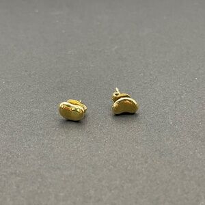 Tiffany Gold Elsa Peretti BEAN earrings